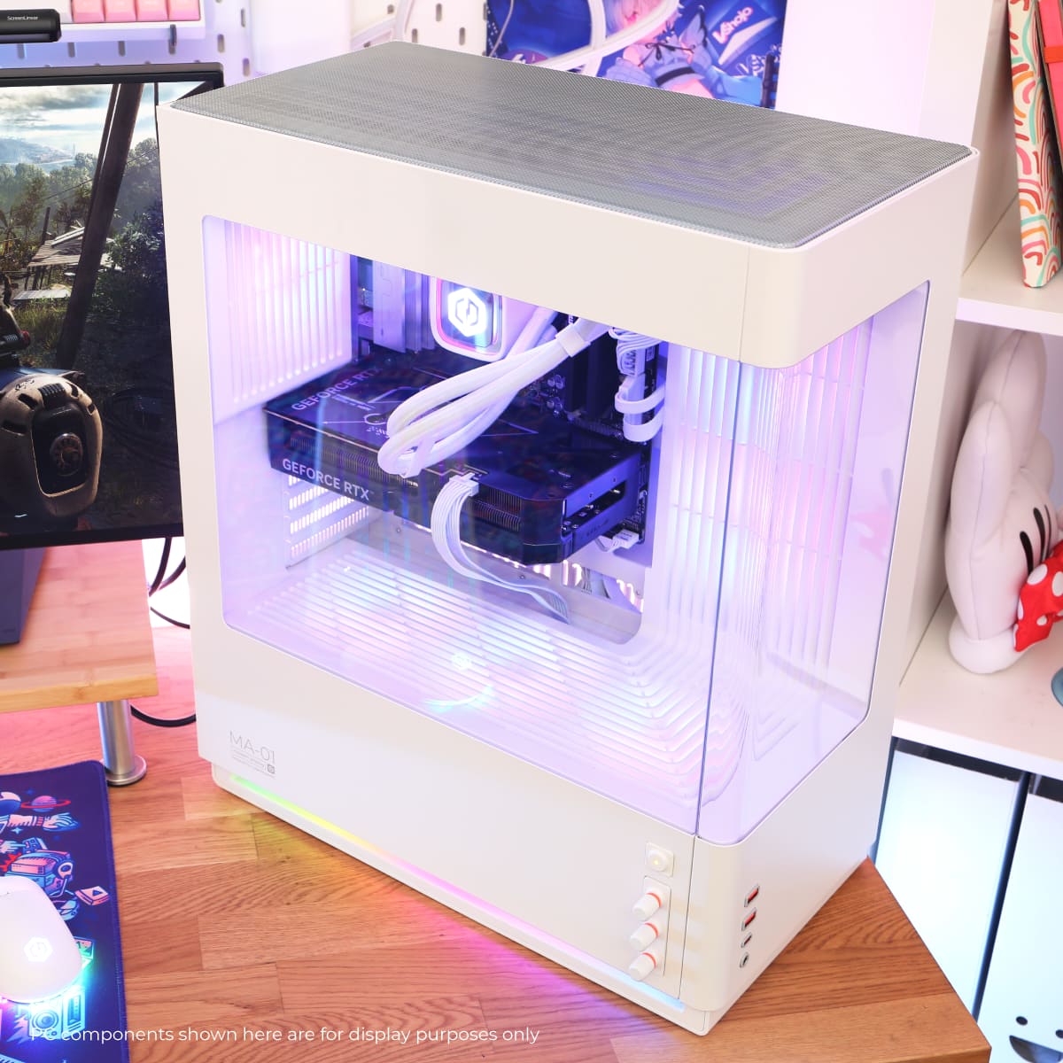 CyberPowerPC - Gaming Desktop - AMD Ryzen 7 9700F - NVIDIA GeForce RTX 5070 12GB - 32GB DDR5 - 1TB PCIe 4.0 SSD Storage - White