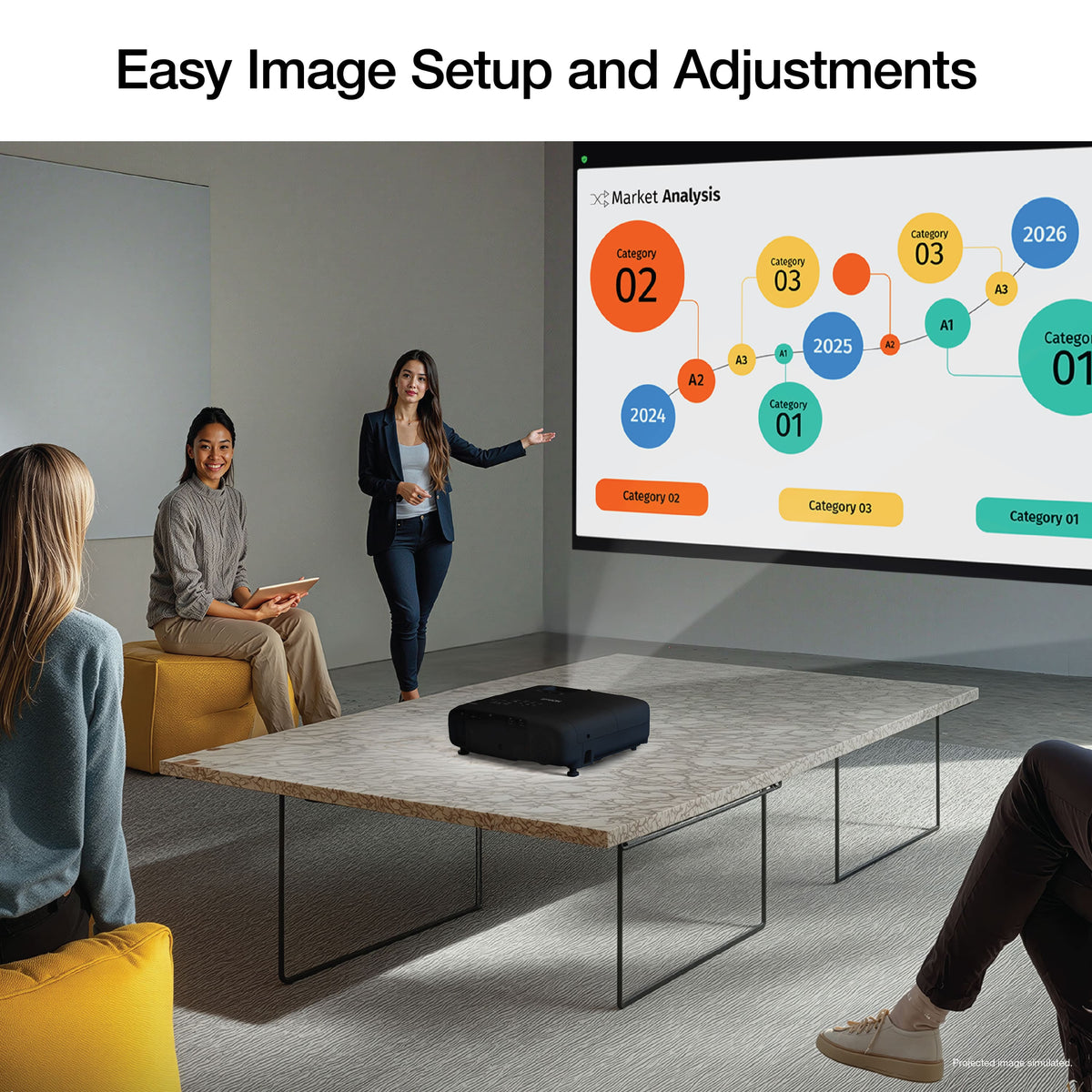 Epson - Pro EX9270 Projector, 4,600 Lumens of Color and White Brightness, 3LCD, Full HD 1080p, Wireless - Black