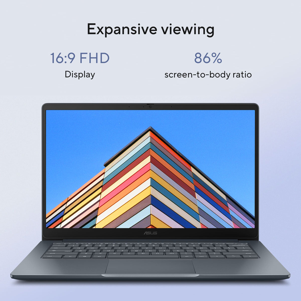 ASUS - CX14 14" FHD Chromebook Laptop - Intel Celeron N50 (2023) - 4GB Memory - 64GB Storage - Dusk Gray
