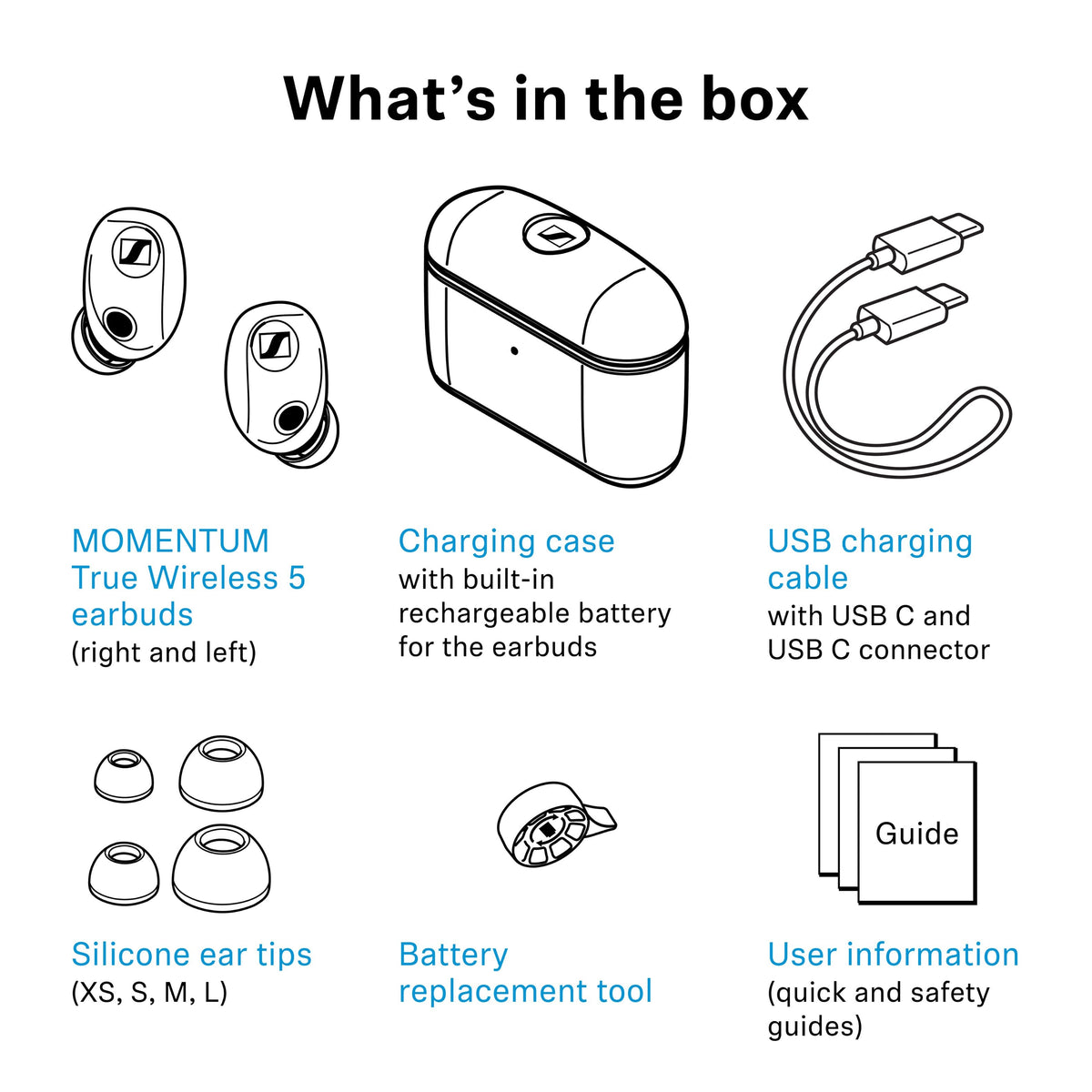 Sennheiser - MOMENTUM True Wireless 5 earbuds - Graphite