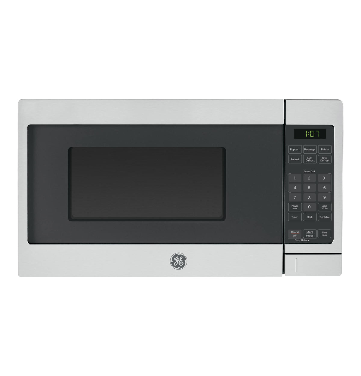 GE - 0.7 Cu. Ft. Countertop Microwave with Convenience Cooking Controls - Stainless Steel