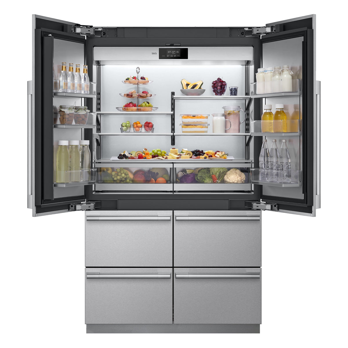 SKS - 48-in Built-In French Door Refrigerator - Stainless Steel
