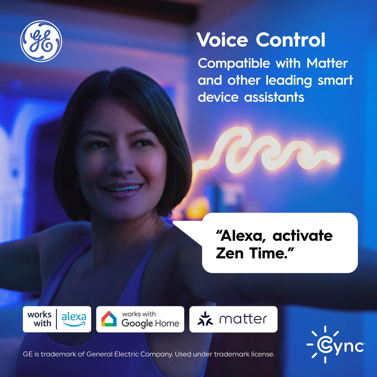 Cync - Direct Connect A19 60W Smart LED Bulb (3-Pack) - Full Color