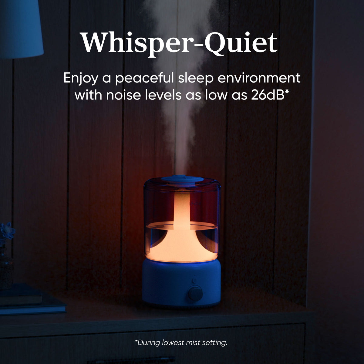 Levoit - NeoClassic Mini 2.8-L Ultrasonic Cool Mist Humidifier, 335 sq ft Max Coverage, Up to 24-Hour Runtime, Small Rooms - Cream