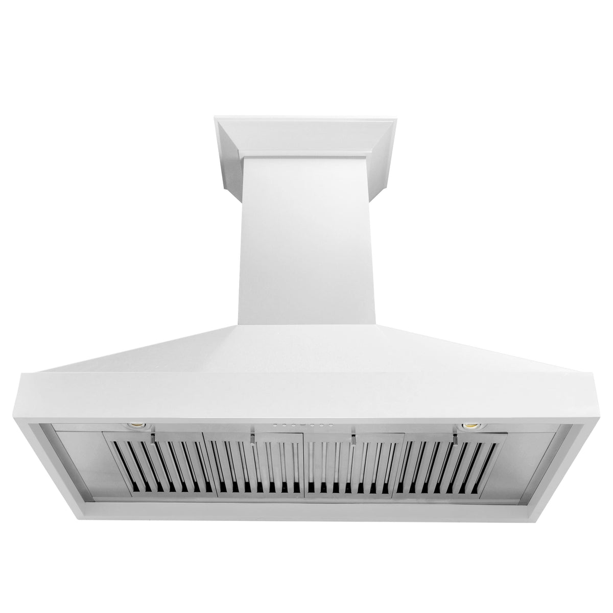 ZLINE - 48 inches - Convertible & Recirculating - Wall Range Hood - Smooth Bright White Finish