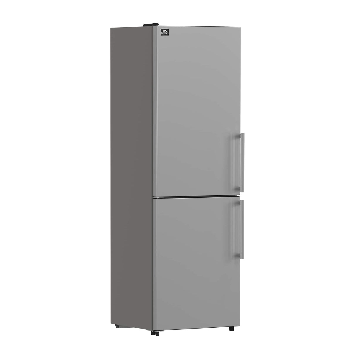 Forno Appliances - Guardia 10.8 Cu. Ft. Compact Fridge with Bottom Freezer - Stainless Steel