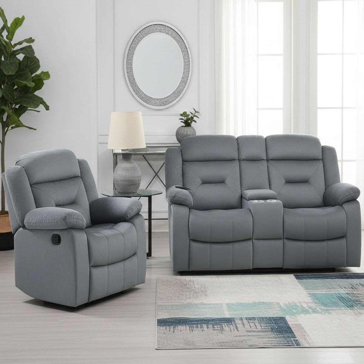 Juego de sala contemporáneo con brazos de almohada y soporte para la cabeza