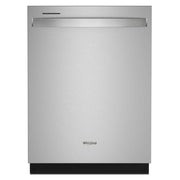 Whirlpool - 24 inch Top Control Built-in Stainless Steel Tub Dishwasher with 3rd Rack, Water Repellent Silverware Basket,  41 dBA - Stainless Steel