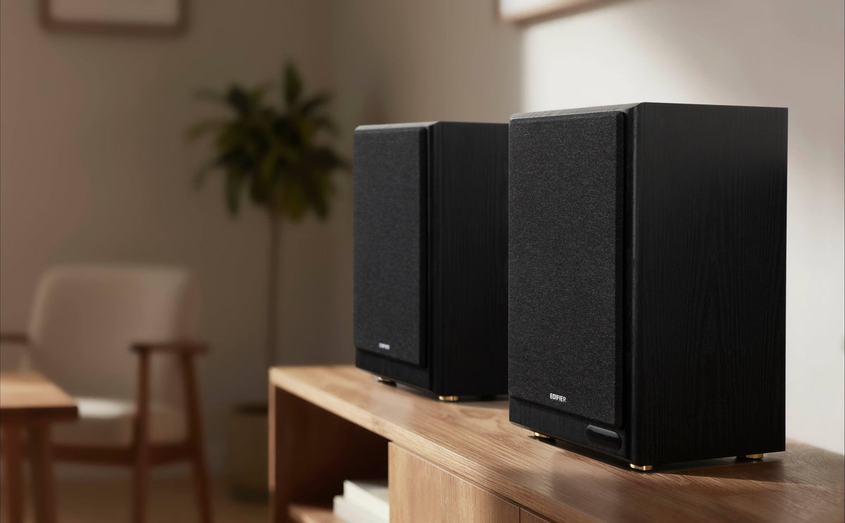 Edifier - R2750DBMKII Audiophile Active Bookshelf Bluetooth 6.0 and Optical Input - 2.0 Speaker (Pair) - Black