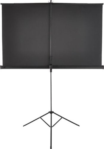 Insignia™ - 75" Tripod Projector Screen - Black/White
