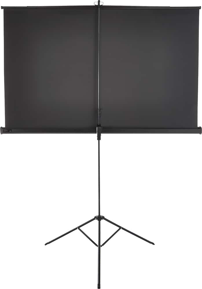 Insignia™ - 75" Tripod Projector Screen - Black/White