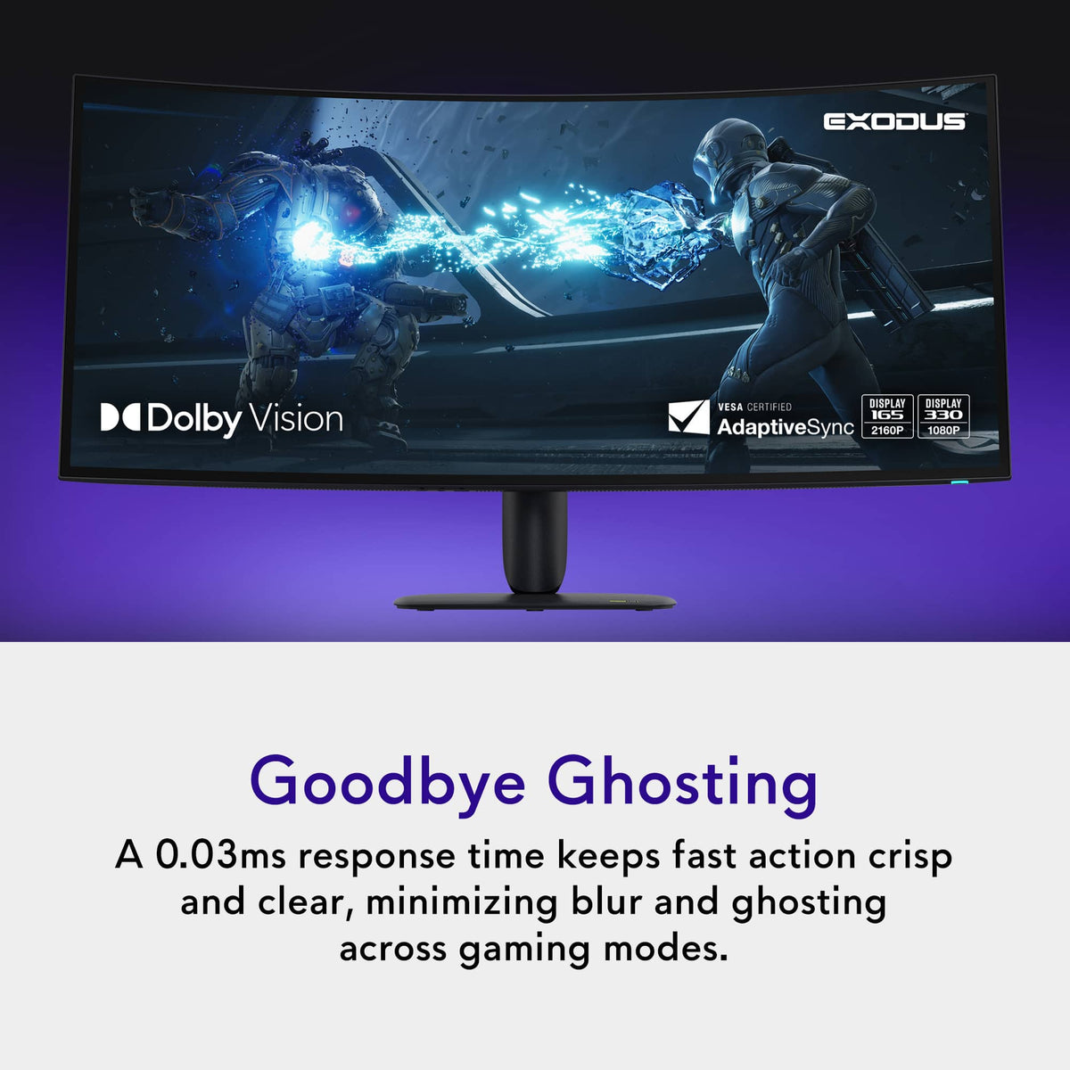 Alienware - 39" 5K OLED 330Hz 0.03ms FreeSync Premium Pro and G-SYNC Compatible Curved Gaming Monitor with HDR (HDMI, DisplayPort) - Black