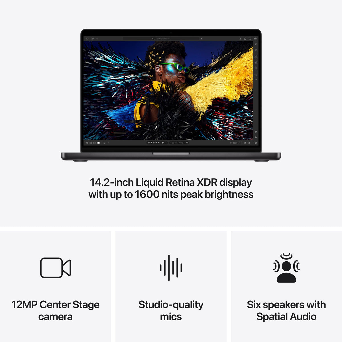 Apple - Refurbished MacBook Pro 14-inch Apple M4 Pro chip Built for Apple Intelligence - 24GB Memory - 1TB SSD - Space Black