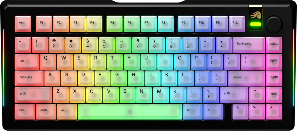 Glorious - Polychroma Translucent Universal RGB Keycaps for 100% 85% 80% TKL 60% Compact 75% Mechanical Keyboards - Translucent V2