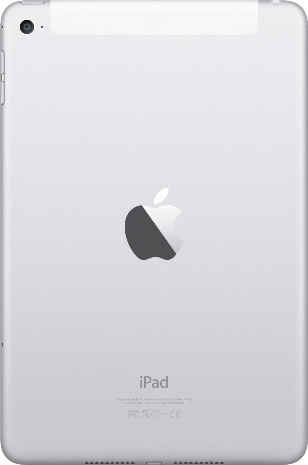 Apple - Geek Squad Certified Refurbished iPad mini 4 Wi-Fi + Cellular 128GB - Silver (Unlocked)