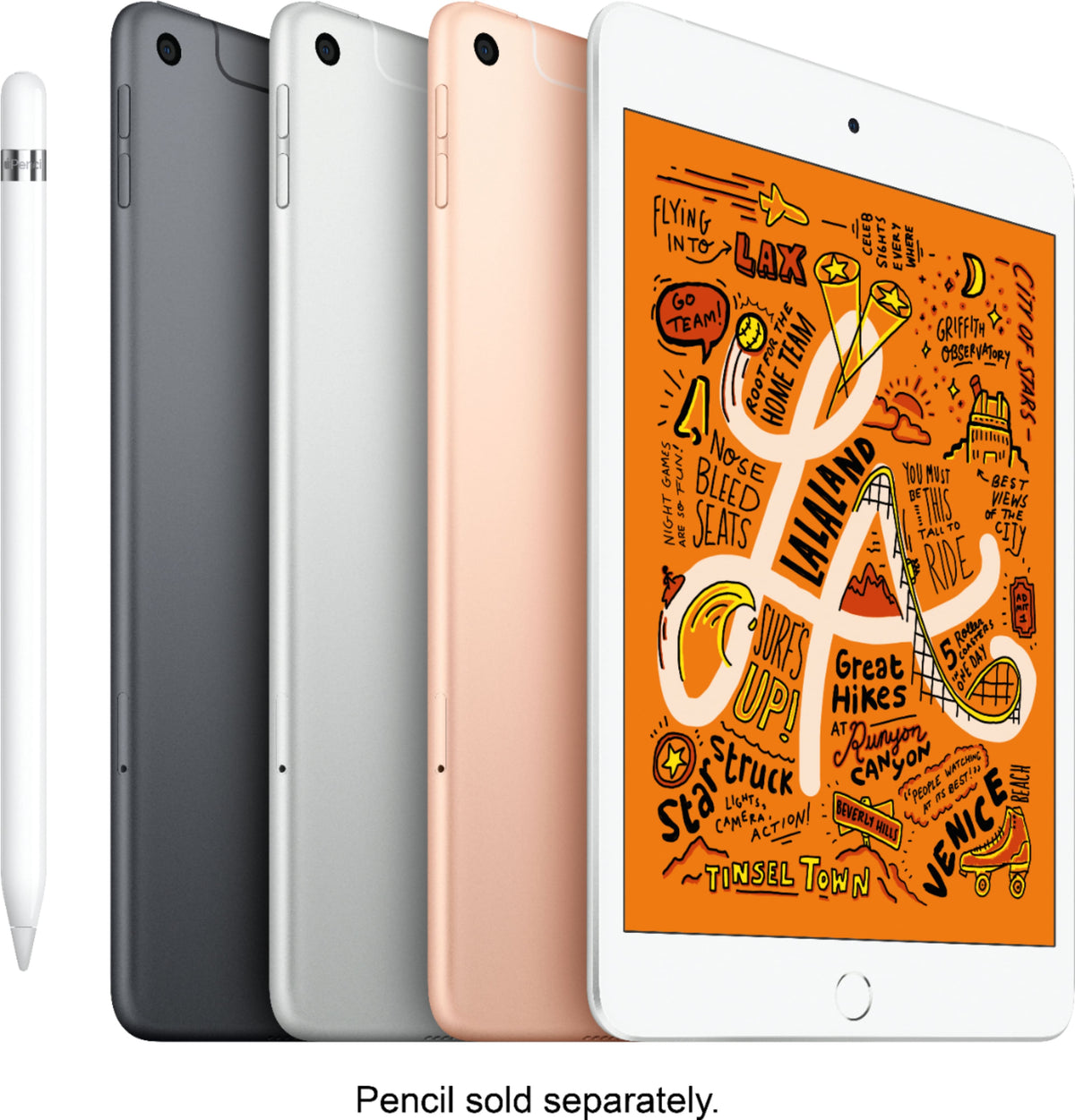Apple - Geek Squad Certified Refurbished 7.9-Inch iPad mini - (5th Generation) with Wi-Fi + Cellular - 256GB - Silver (Unlocked)