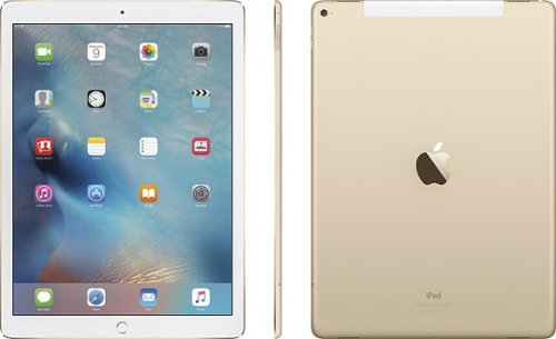 Apple - Geek Squad Certified Refurbished 12.9-Inch iPad Pro with Wi-Fi + Cellular - 128GB - Gold (Unlocked)