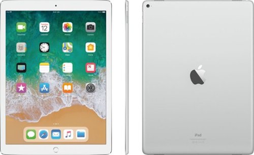 Apple - Geek Squad Certified Refurbished 12.9-Inch iPad Pro with Wi-Fi + Cellular - 128GB - Silver (Unlocked)