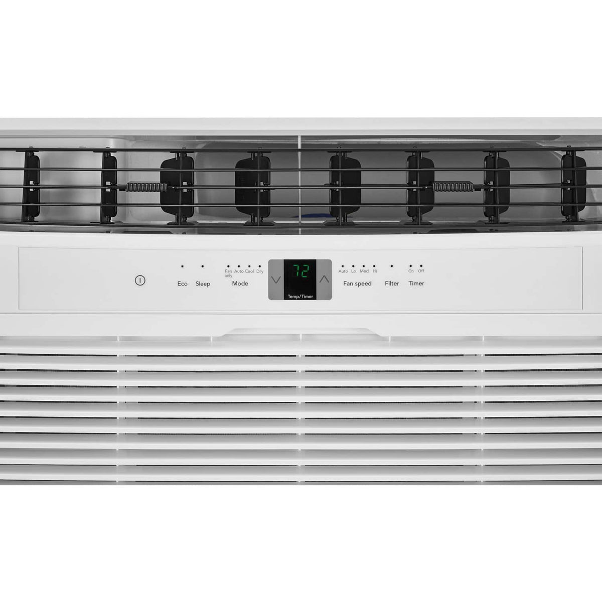 Frigidaire - 230V 12,000 BTU 550 Sq. Ft. In Wall Air Conditioner with 10,600 BTU Supplemental Heat with Remote - White