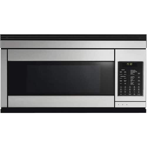 Fisher & Paykel - 1.1 Cu. Ft. Over-the-Counter Microwave - Black Stainless Steel