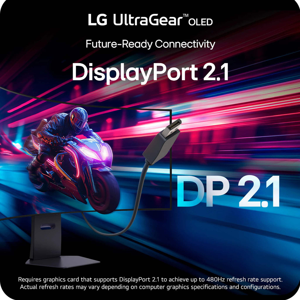 LG - UltraGear 32" OLED Dual Mode (4K UHD 240Hz, FHD 480Hz) 0.03ms G-SYNC Compatible, AMD FreeSync Premium Pro Gaming Monitor - Black