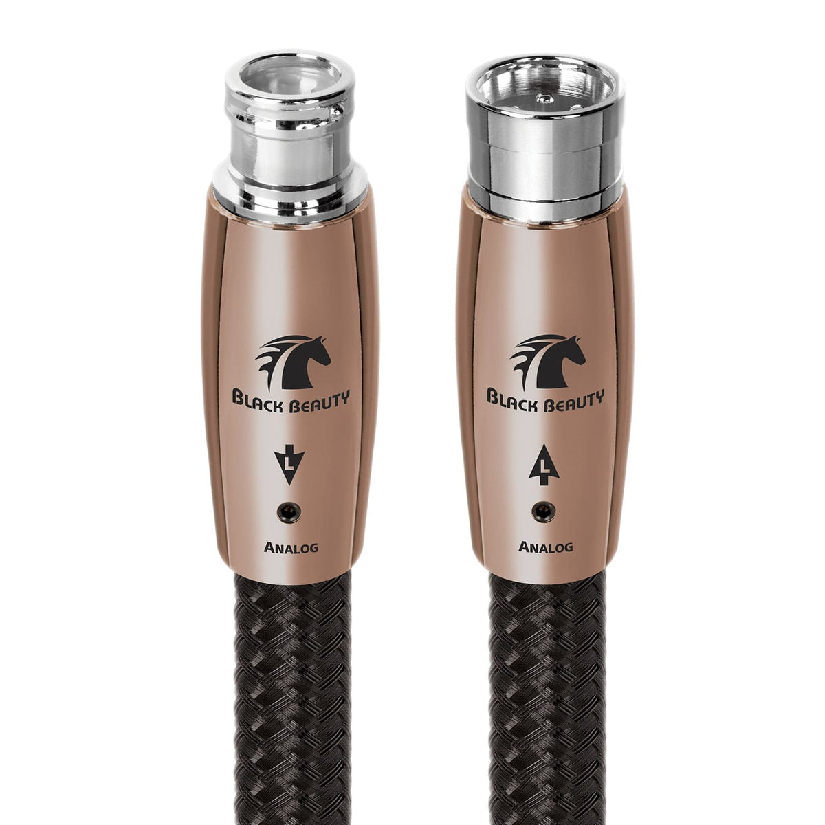 AudioQuest - Black Beauty XLR > XLR 3.3' Analog Audio Interconnect Cable - Black on Black
