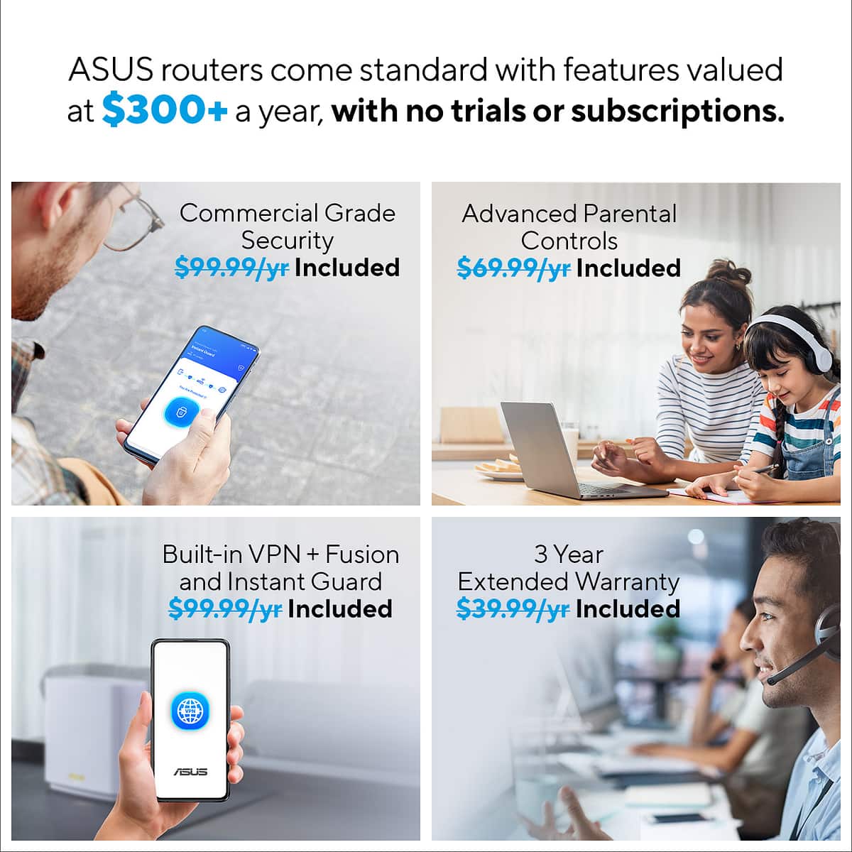 ASUS - RT-AX57 Go AX3000 Dual-Band Wi-Fi 6 Travel Router - White