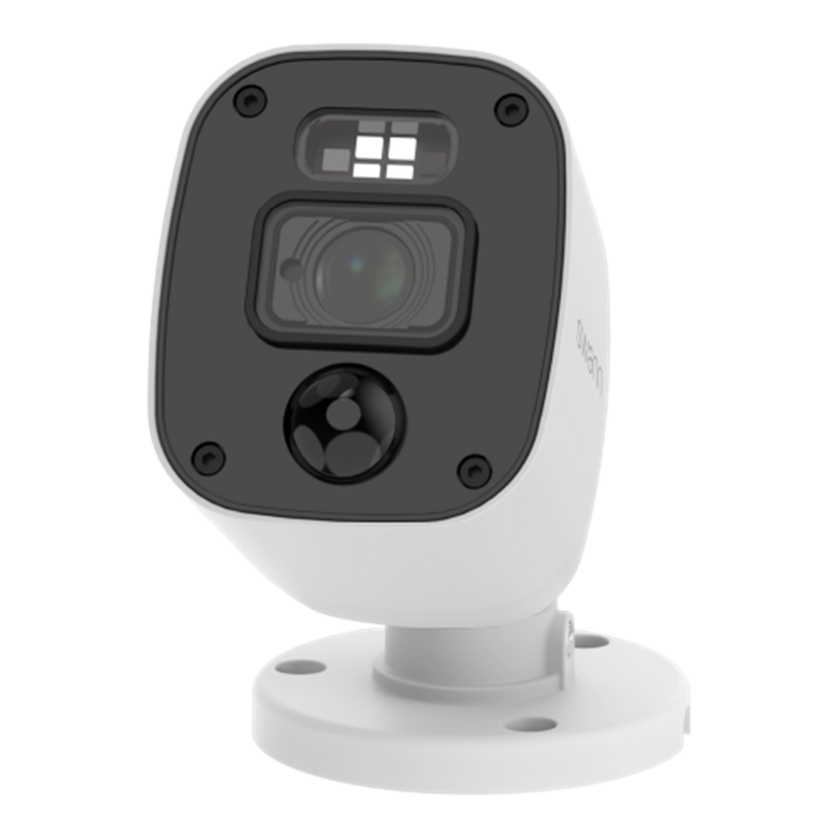 Swann - SwannForce 4K Security Camera System, 4x Bullet Analog CCTV Cameras, Microphone and Siren, DVR with 1TB Storage - White