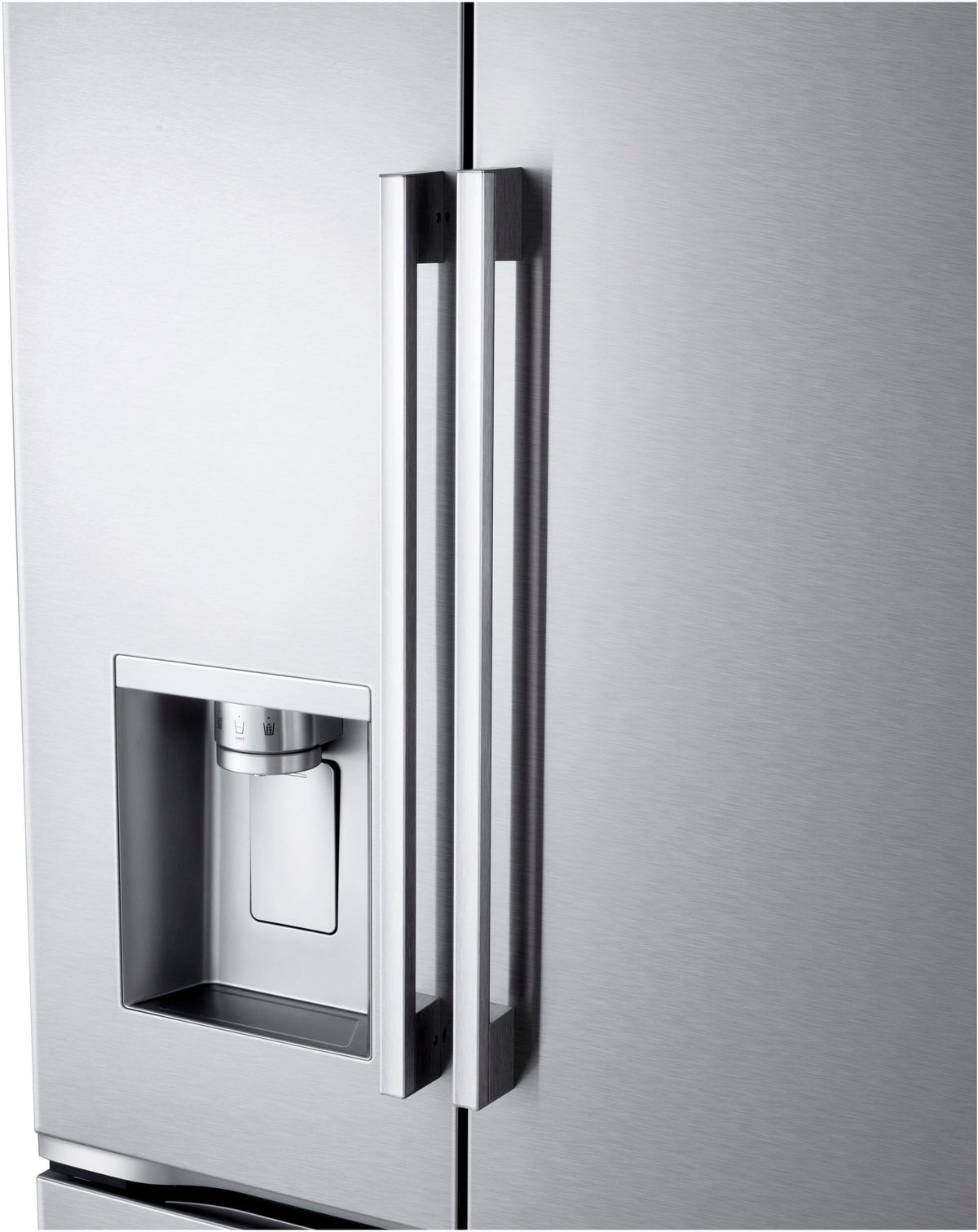 LG - 36-in Counter-Depth MAX 23.7 Cu. Ft. French Door Smart Refrigerator with Zero Clearance - Stainless Steel