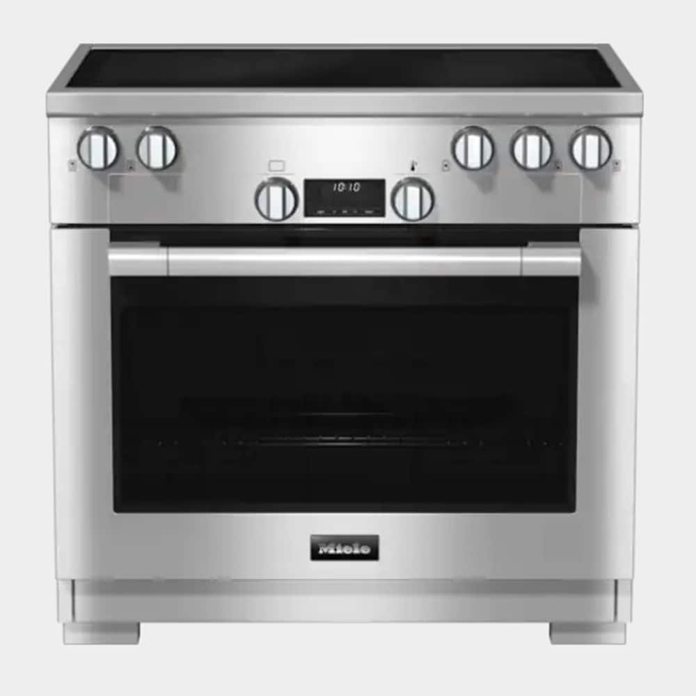 Miele - HR 1432i-3 36" Freestanding Induction Range with TwinPower Convection - Clean Touch Steel