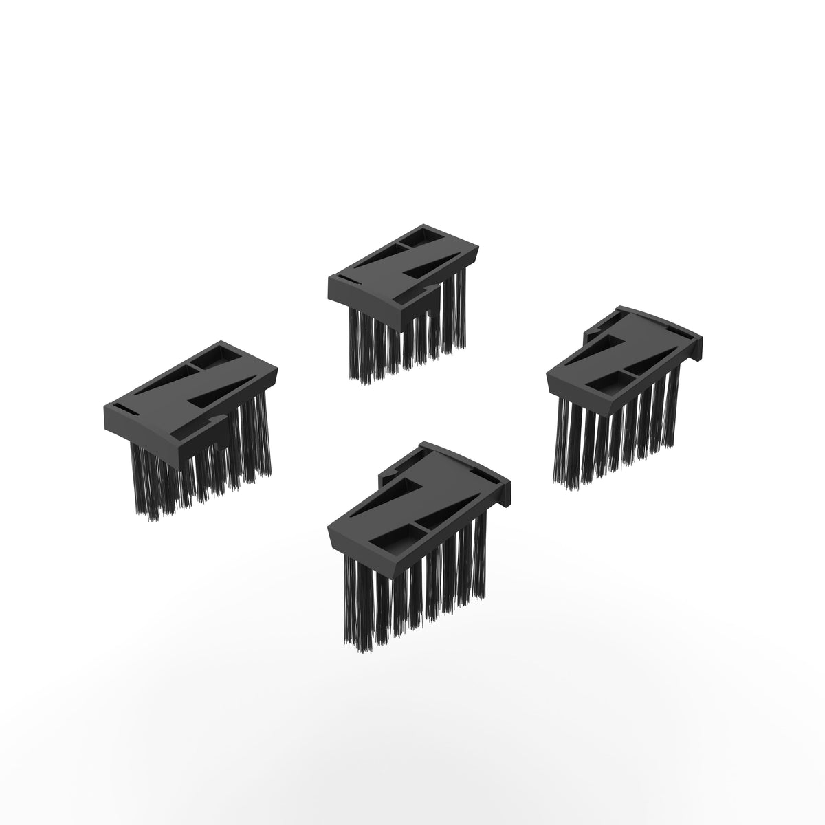 WORX - WA0945 Wheel Cleaning Brush Attachment for Landroid Vision Cloud 4WD Robotic Lawn Mowers (4 pcs) - Black