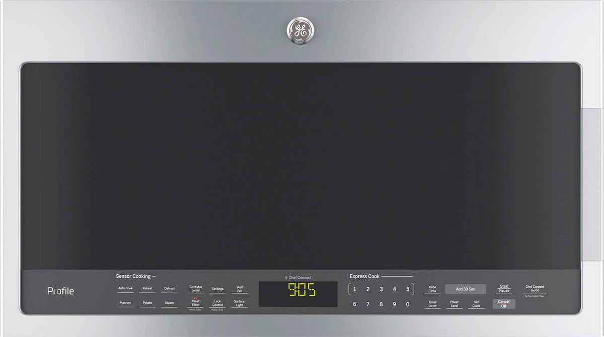 GE Profile - 2.1 Cu. Ft. Over-the-Range Microwave with Sensor Cooking and Chef Connect - Stainless Steel