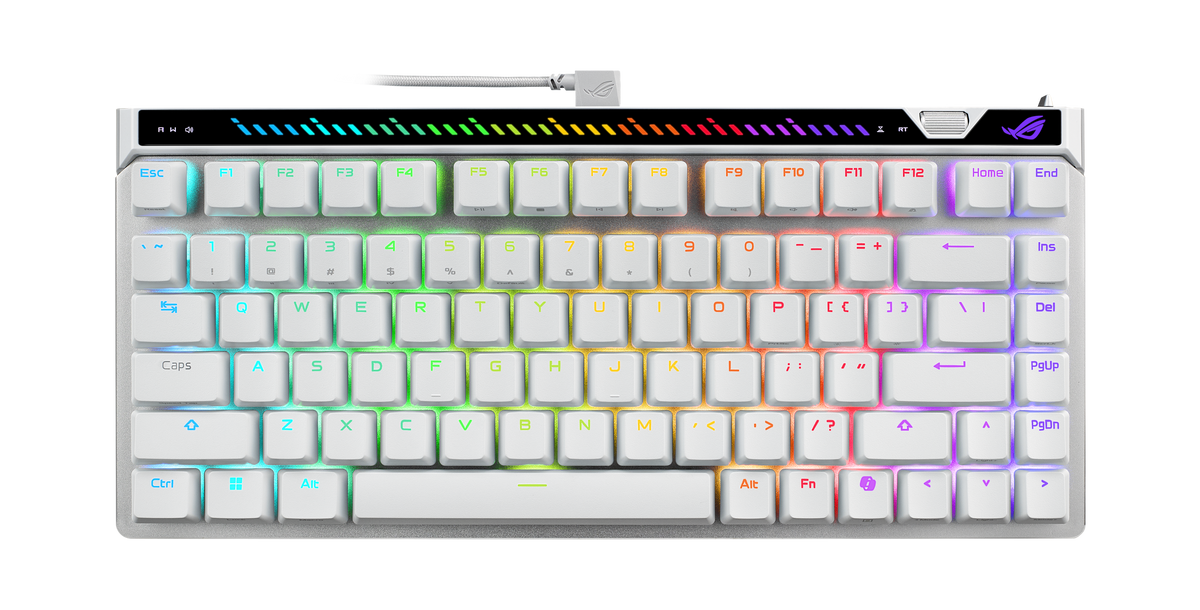 ASUS - ROG Falchion Ace 75% Wired Magnetic Hall Effect RGB Gaming Keyboard with Hot-Swappable ROG HFX V2 Switches - White