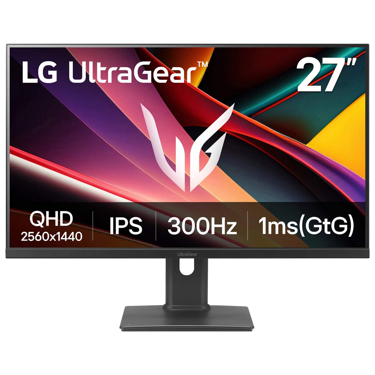 LG - 27" UltraGear G6 IPS QHD 300Hz 1ms G-SYNC Compatible FreeSync Premium Gaming Monitor with DisplayHDR 400 (HDMI, DP) - Black