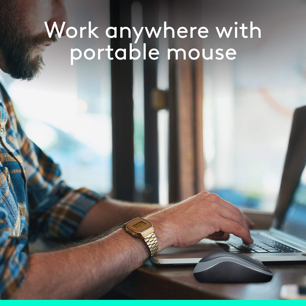 Logitech - M185 Wireless Optical Ambidextrous Mouse - Wireless - Swift Gray