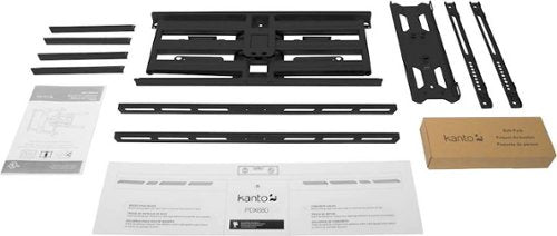 Kanto - Full-Motion TV Wall Mount for Most 39" - 80" TVs - Extends 24" - Black