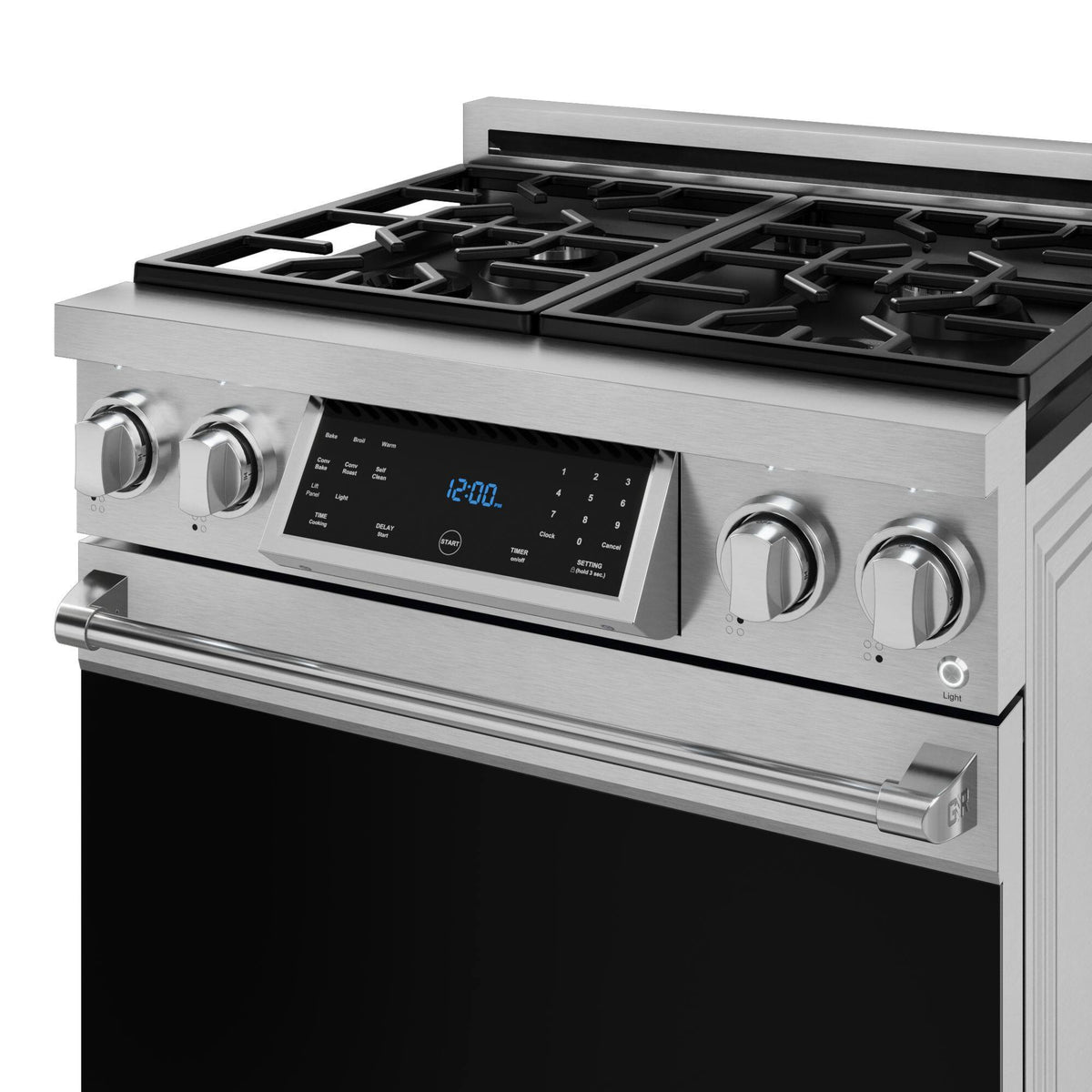 30 in. Wide 4 burner Gordon Ramsay Series by Thor Kitchen 4.55 Cu. Ft Freestanding Liquid Propane Gas Range - Stainless Steel