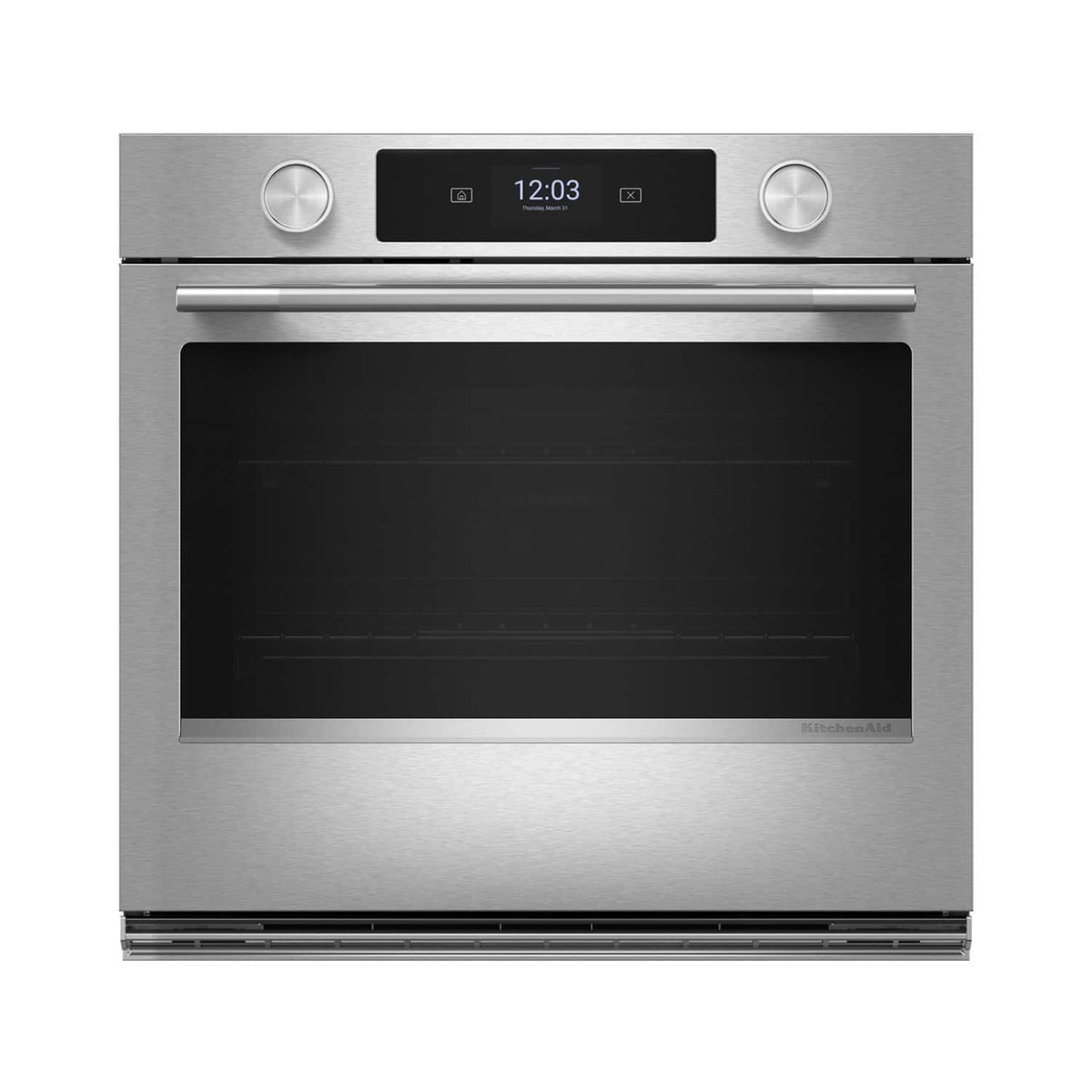 KitchenAid - 27" Smart Built-In Electric Single Wall Oven with Assisted Cooking Modes - Stainless Steel
