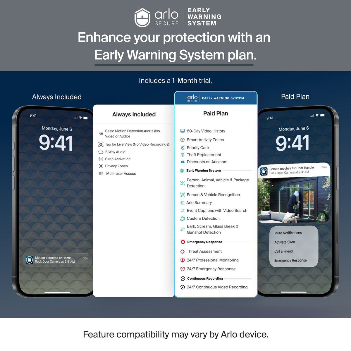 Arlo - Ultra Outdoor Security Camera 4K HDR (3rd Gen, 2025 Release) - Wireless, Rechargeable Battery, Add-On Cam - White