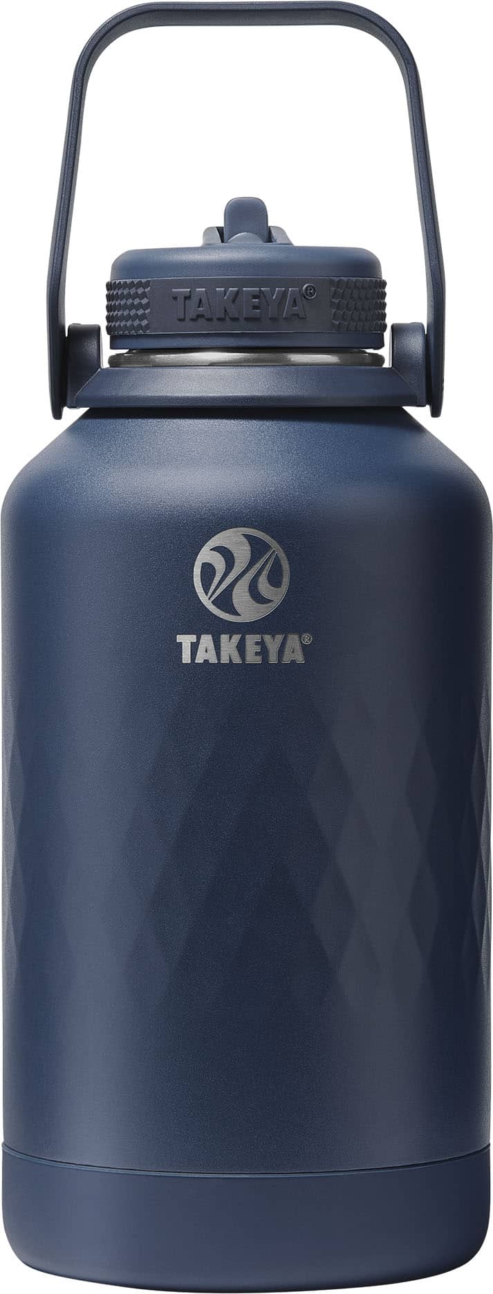 Takeya - Sport 64-oz. Wide Handle Leakproof Water Bottle with Straw Lid - Indigo