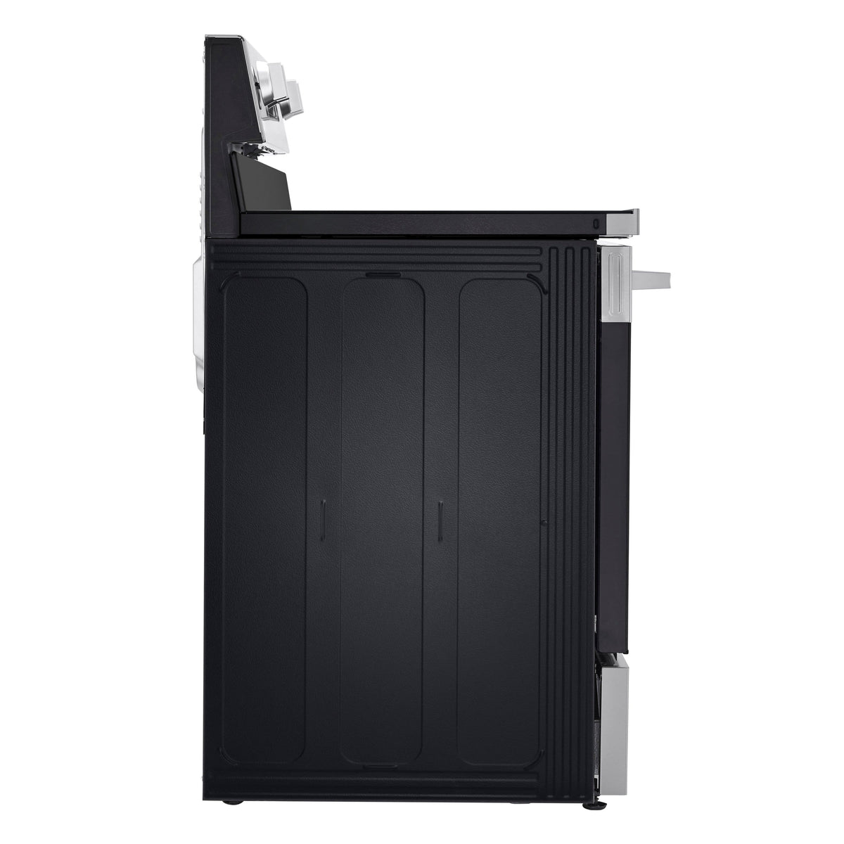 LG - 30-in Wide 6.3 Cu. Ft. Freestanding Electric Convection Smart Range with 4 Elements, Air Fry and WideView Window - Stainless Steel