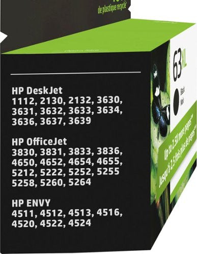 HP - 63XL High-Yield Ink Cartridge - Black