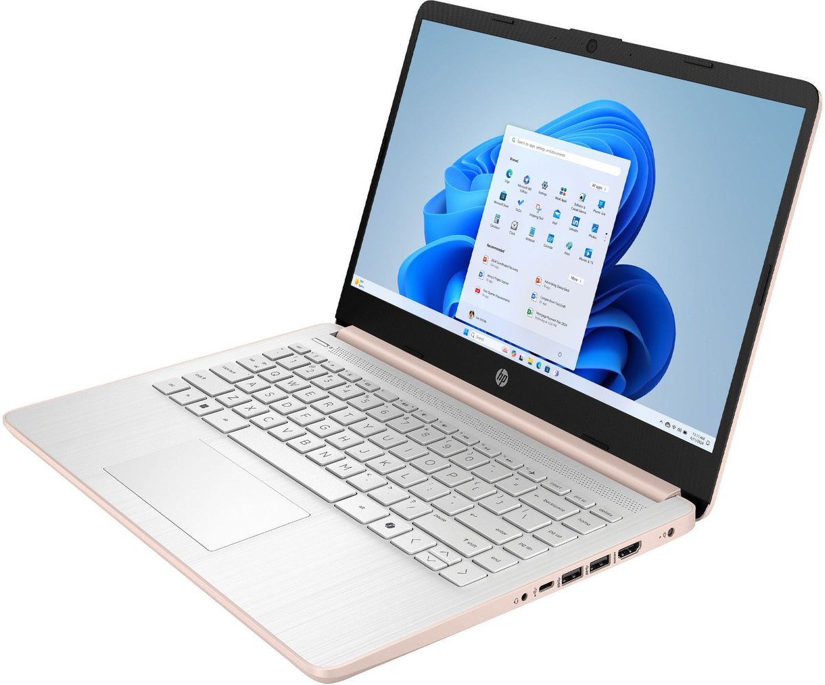 HP - 14" Laptop - Intel N150 Processor - 4GB Memory - 128GB UFS - Pale Rose Gold
