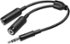 Insignia™ - 3.5mm Stereo Splitter Cable - Black