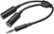 Insignia™ - 3.5mm Stereo Splitter Cable - Black