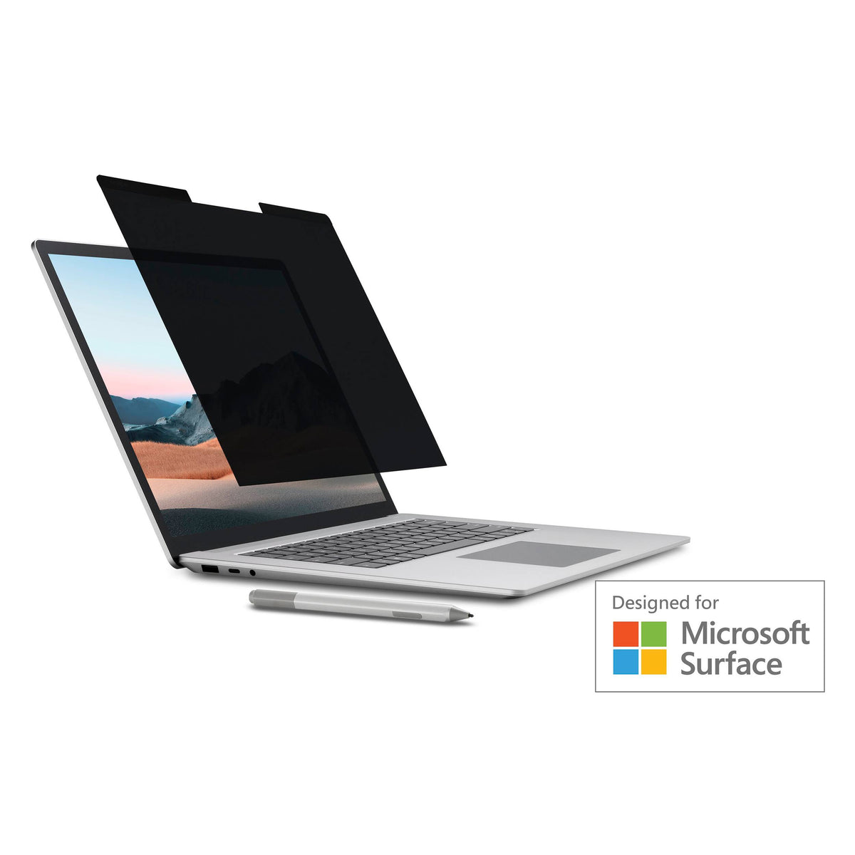 Kensington - MagPro Elite Magnetic Privacy Screen for Microsoft Surface Laptop 15" - Black