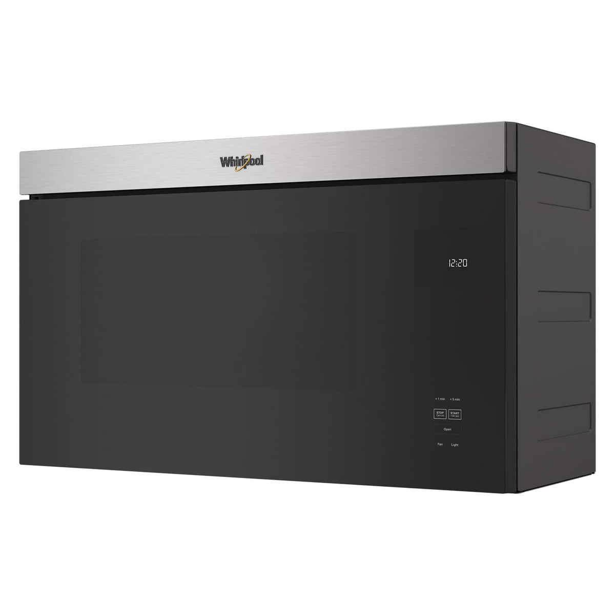 Whirlpool - 1.1 Cu. Ft. Over-the-Range Microwave with Flush Built-in Design - Stainless Steel
