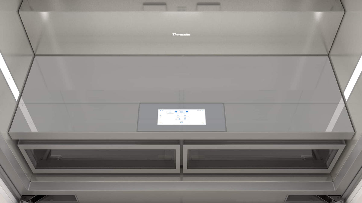 Thermador - Freedom Collection 48 in Wide 26.8 Cu. Ft. Smart Built-in French Door Bottom Freezer Refrigerator - Stainless Steel