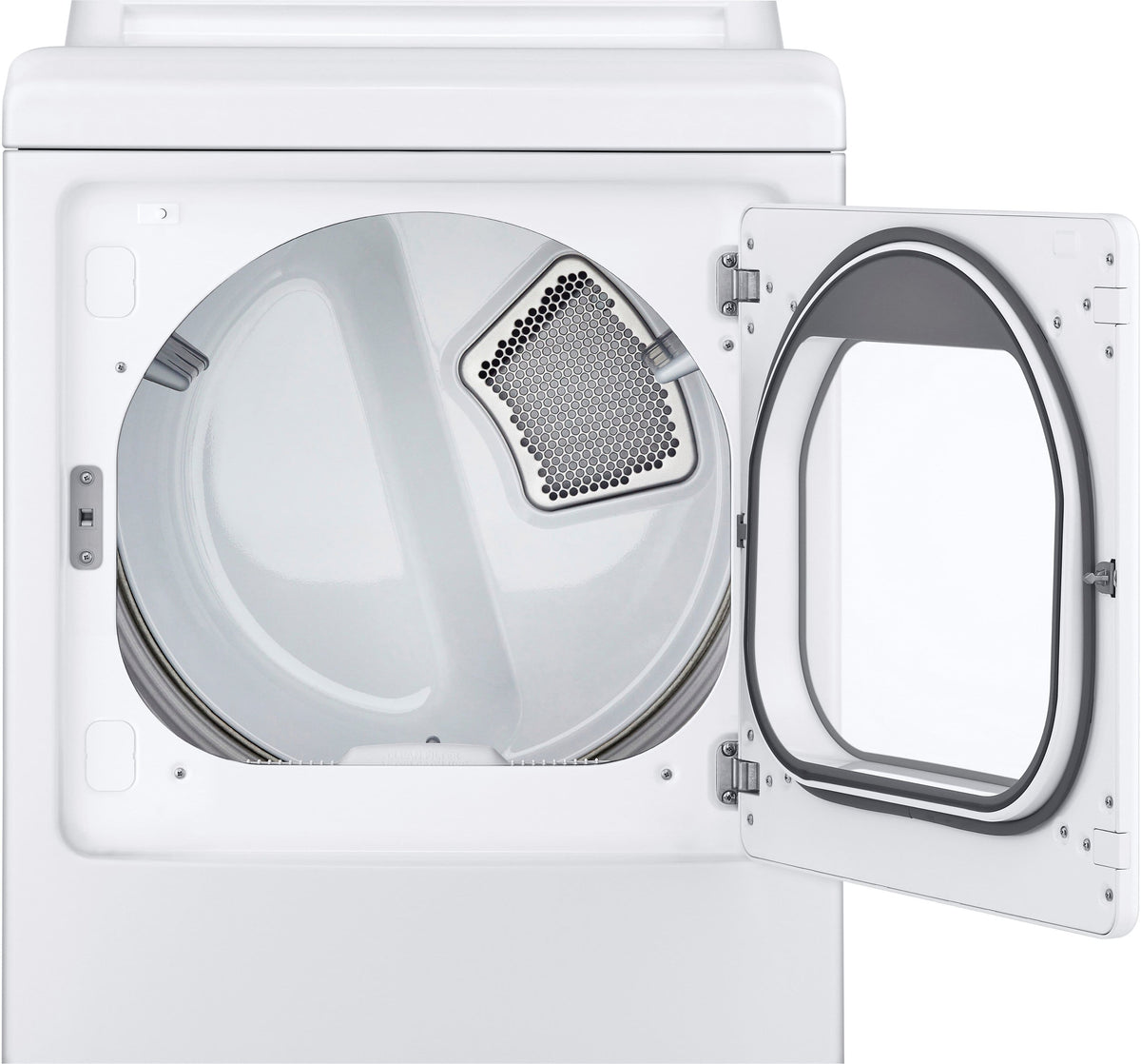 LG - 7.3 Cu. Ft. Ultra Large Rear Control Electric Dryer with Sensor Dry and LoDecibel Quiet Operation - White