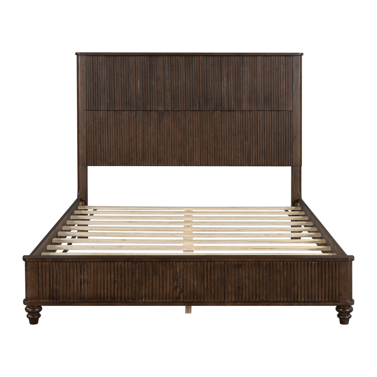 Platform Bed Frame With Tall Headboard